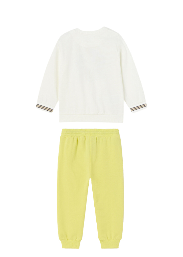 Conj. Pantalón felpa básico puños y Pullover sin capucha