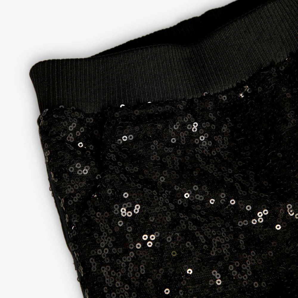 Conj. Sudadera Felpa Elástica Y Short Con Lentejuelas