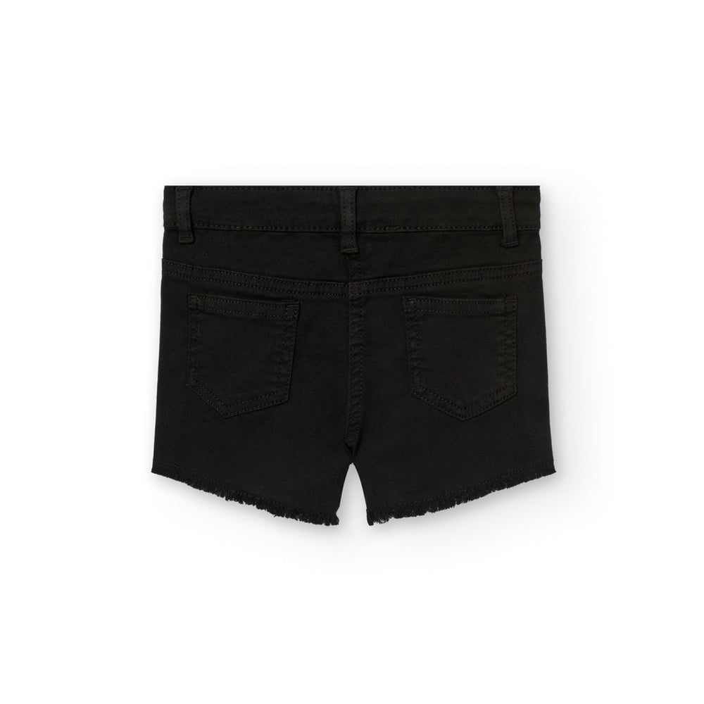 Short Sarga Elástica De Niña