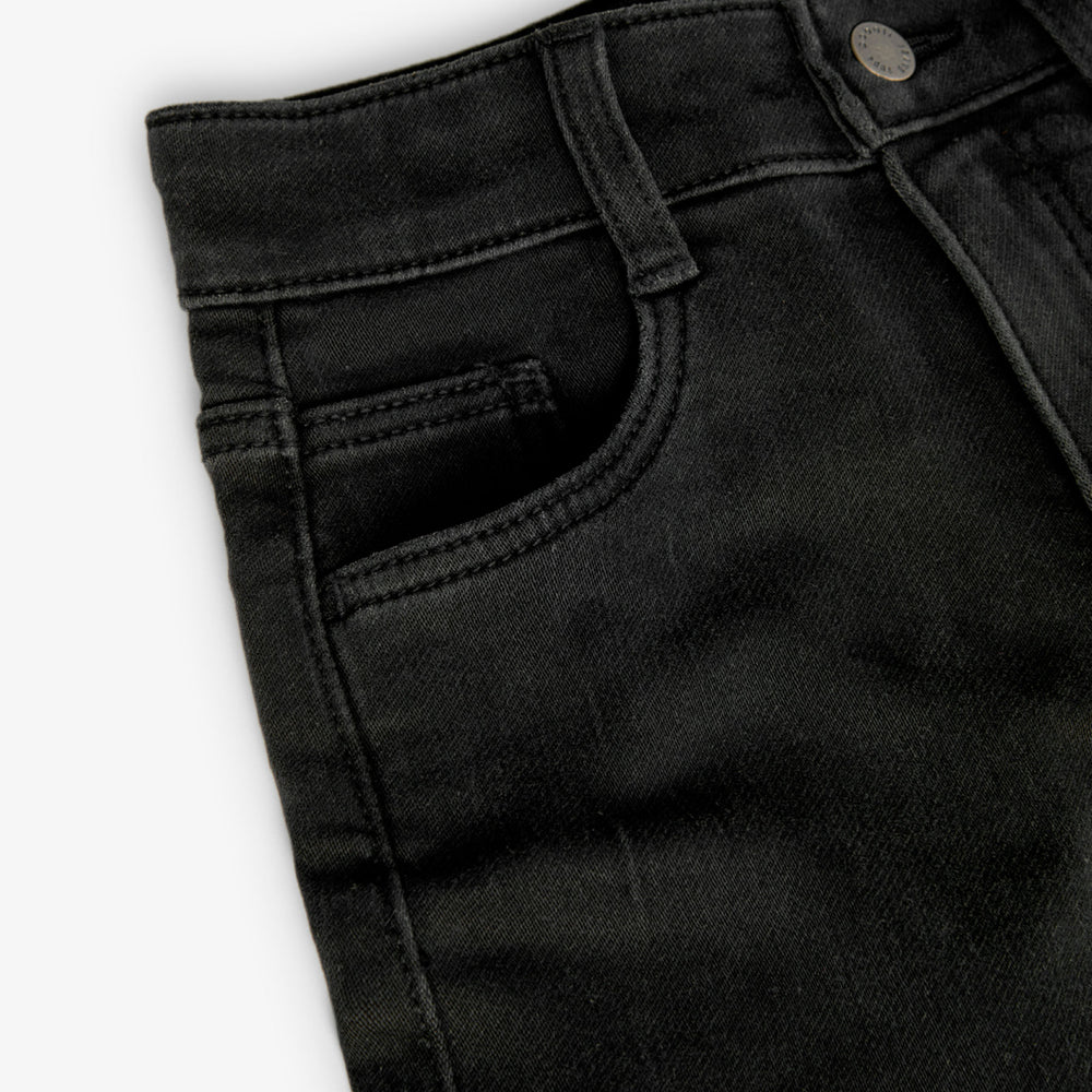 Conj. Camiseta Punto Tintada Y Bermudas Denim Punto