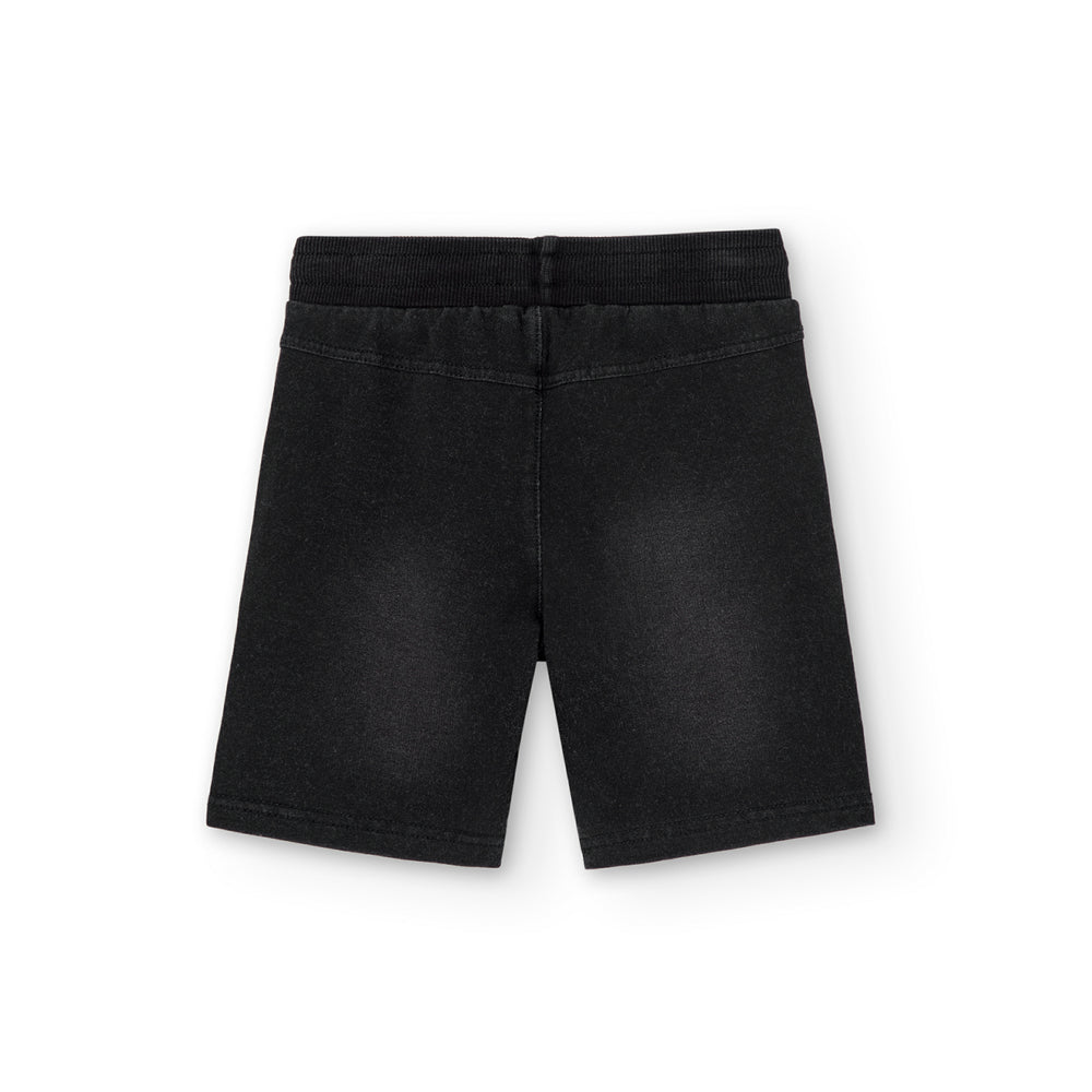 Conj. Camiseta Punto Y Bermudas Felpa Denim