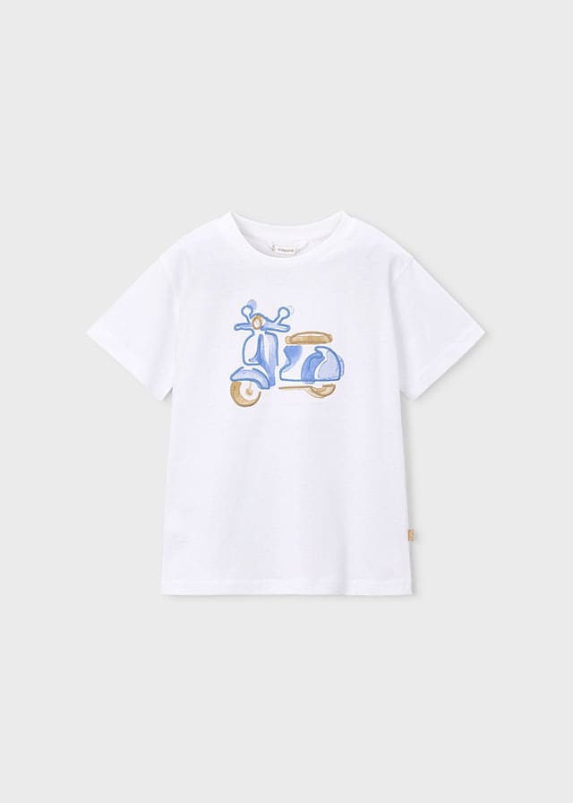 Camiseta m/c bordado