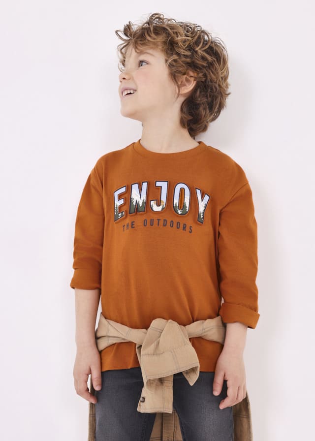 Camiseta m/l embossed