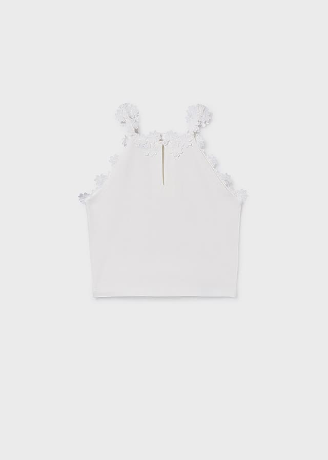 Camiseta tirantes tira guipur