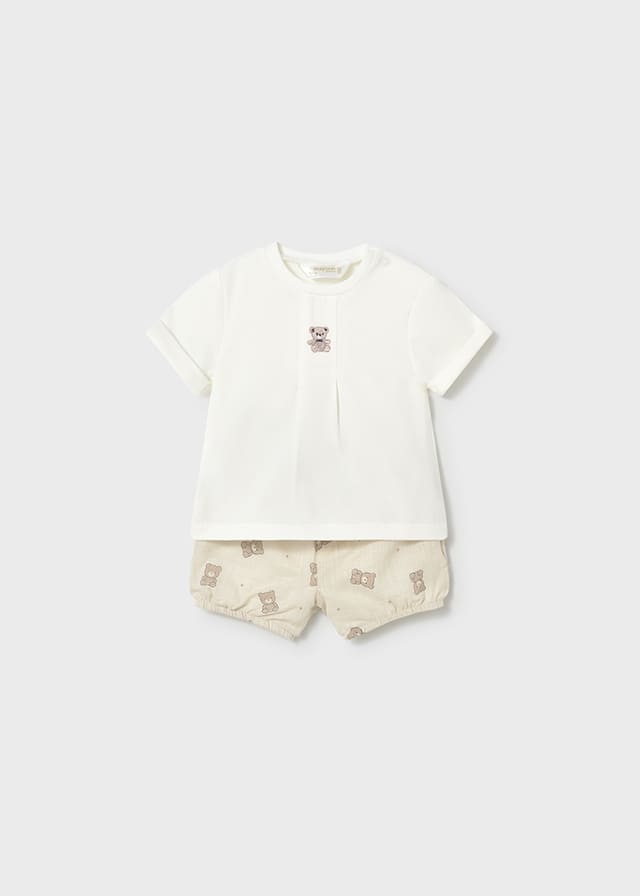 Conj. pantalon corto camiseta