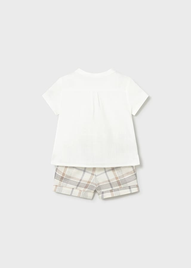 Conj. pantalon corto plana