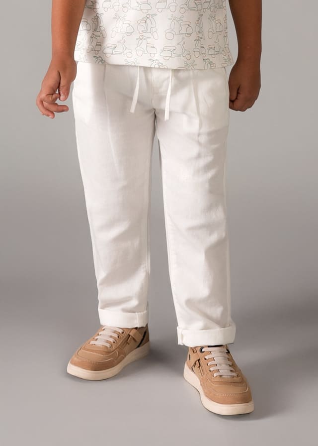 Pantalon lino relaxed
