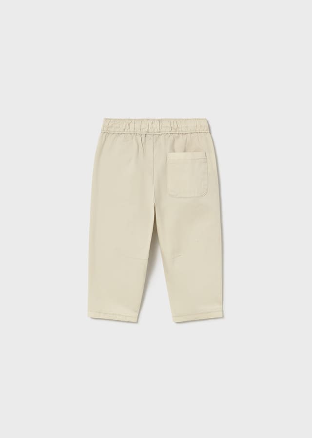 Pantalon popelin elastan