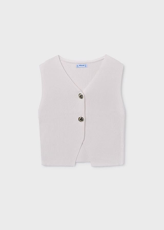 Top tricot botones