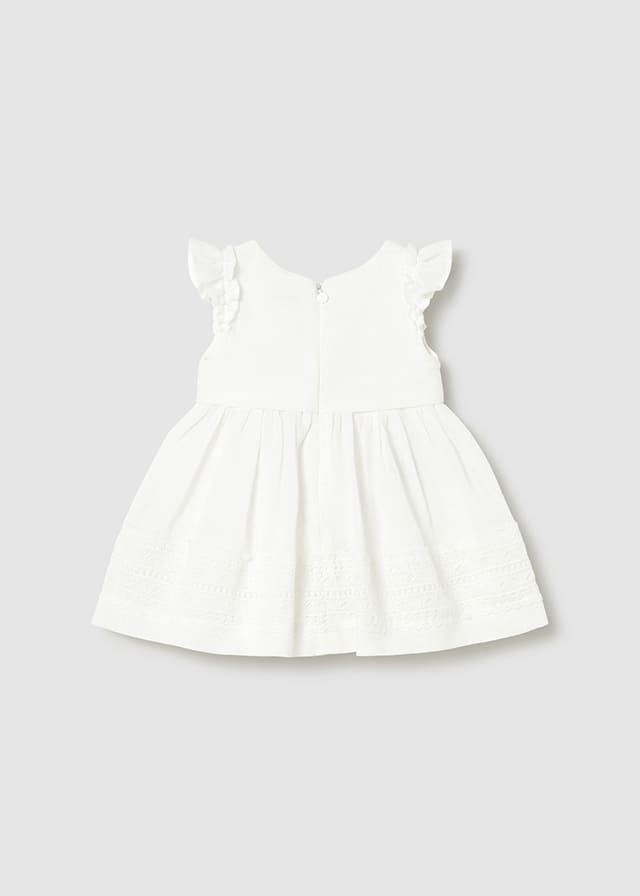 Vestido cinta guipur