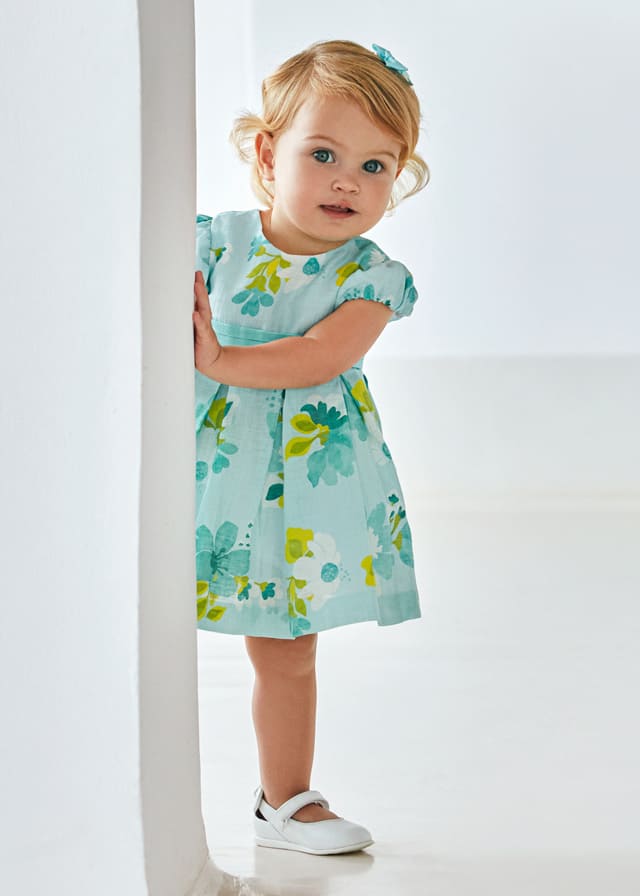 Vestido monolite estampado