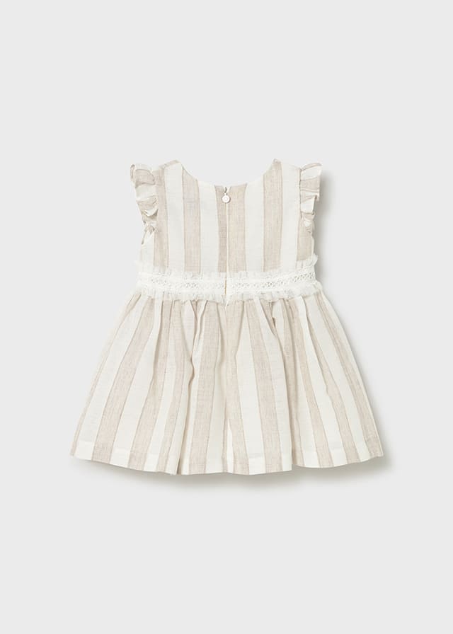 Vestido rayas fajin