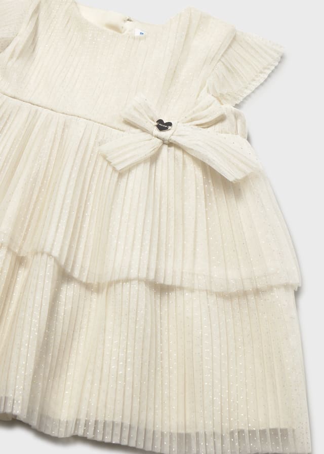 Vestido tul plisado