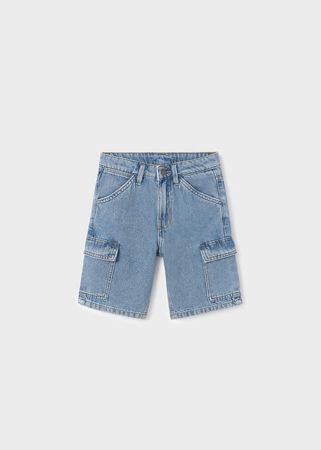 Bermuda denim cargo