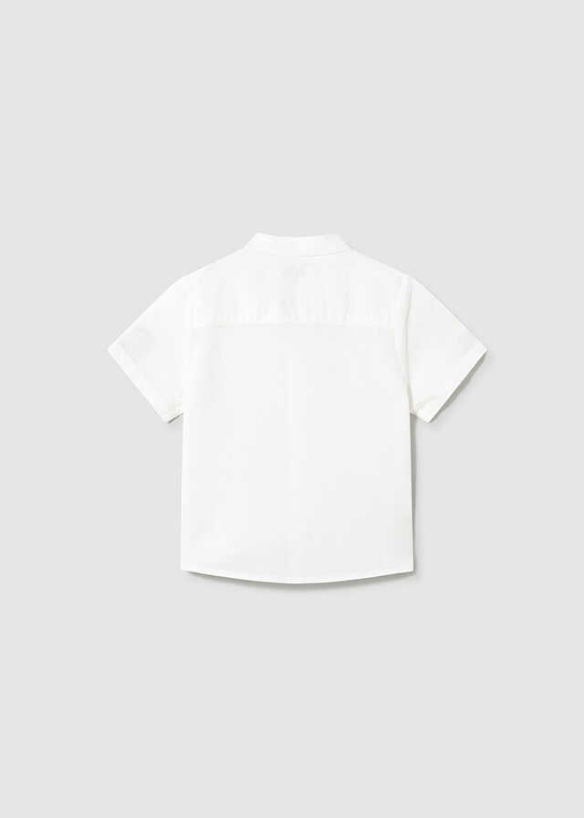 Camisa m/c cuello mao lino