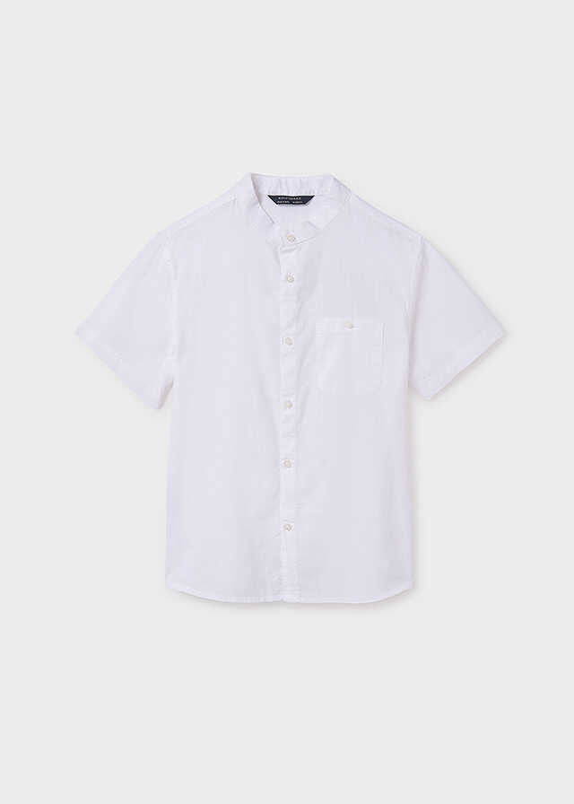 Camisa m/c cuello mao