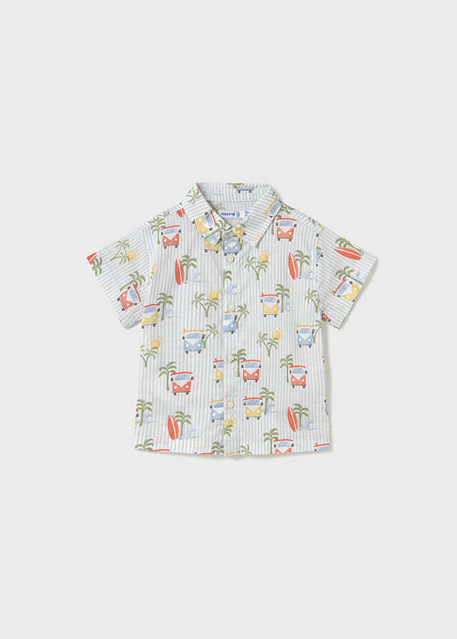 Camisa m/c estampada