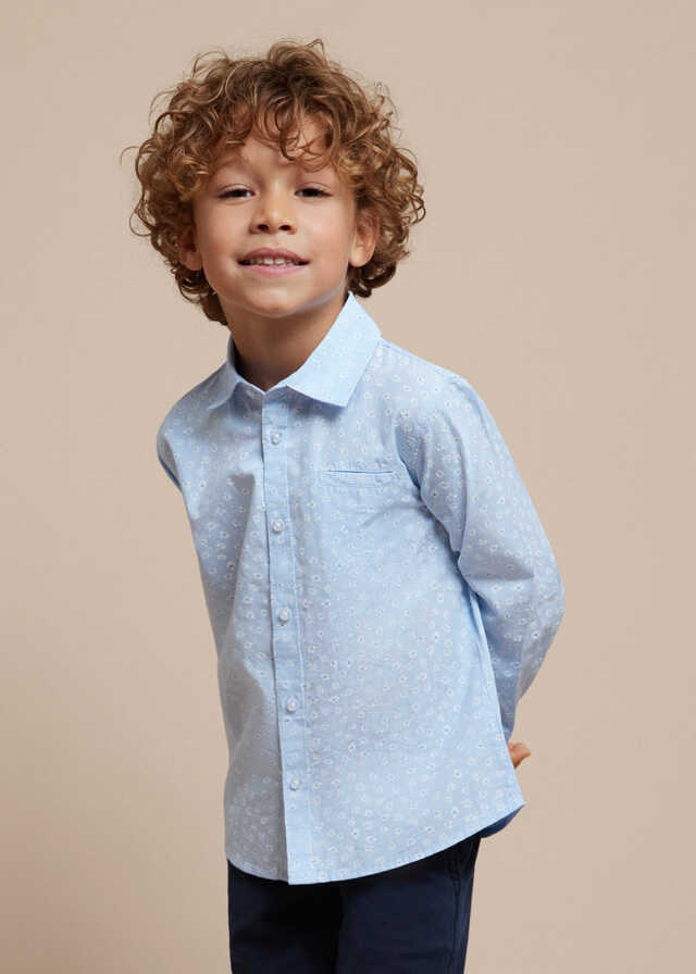 Camisa m/l estampada