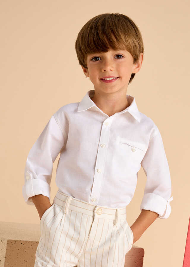 Camisa m/l lino