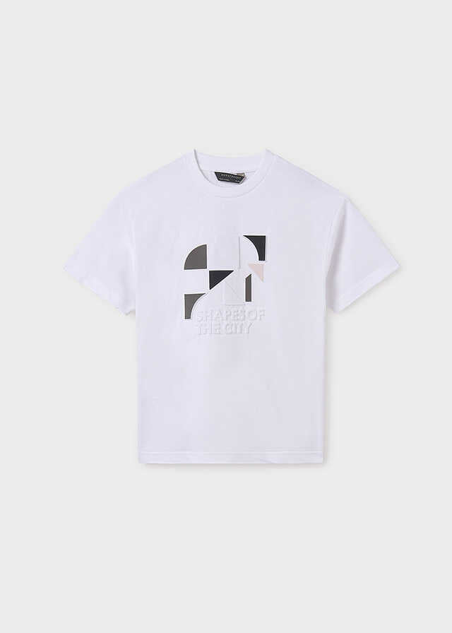 Camiseta m/c embossed