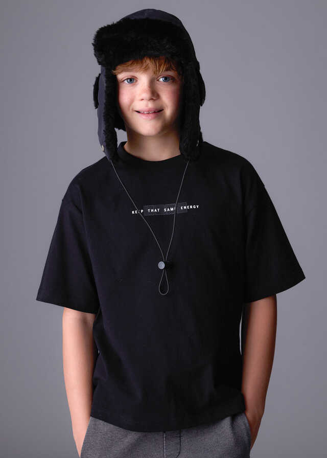 Camiseta m/c print relieve