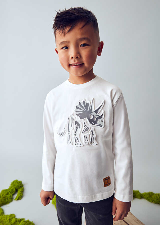 Camiseta m/l embossed