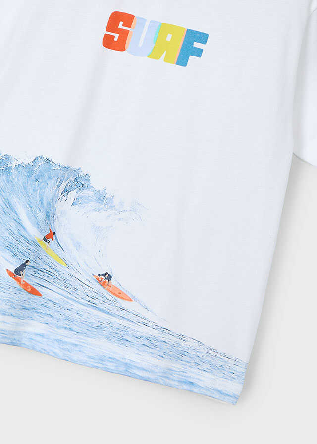 Conj. 3 pcs Camiseta tirantes con Camiseta m/c "wave"y Bermuda bañador