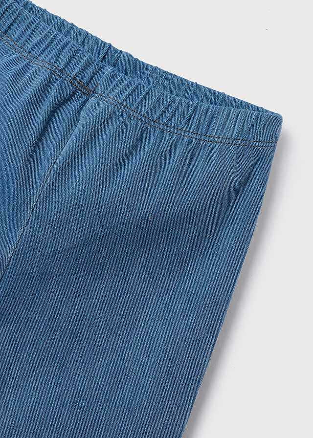 Conj. leggings knit denim
