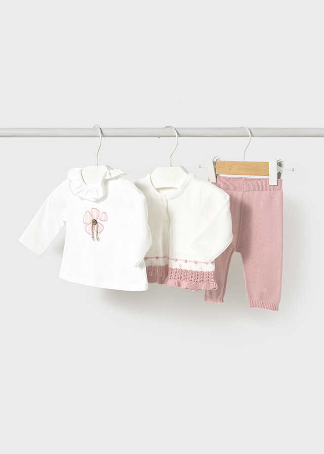 Conj. pantalon 3 piezas tricot