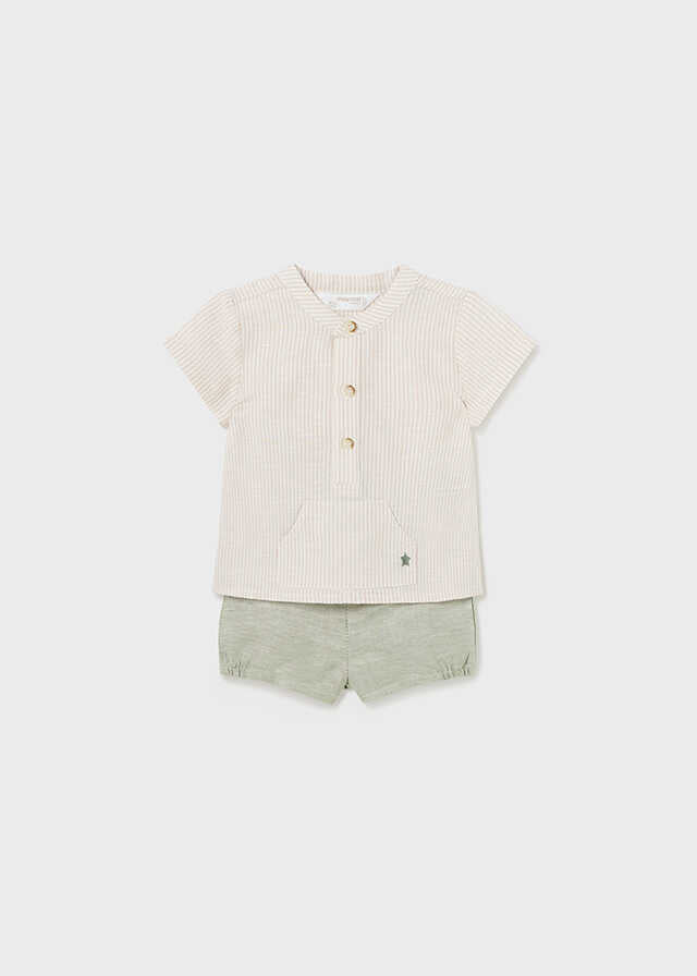 Conj. pantalon corto y camisa