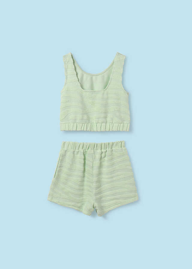 Conj. short punto toalla