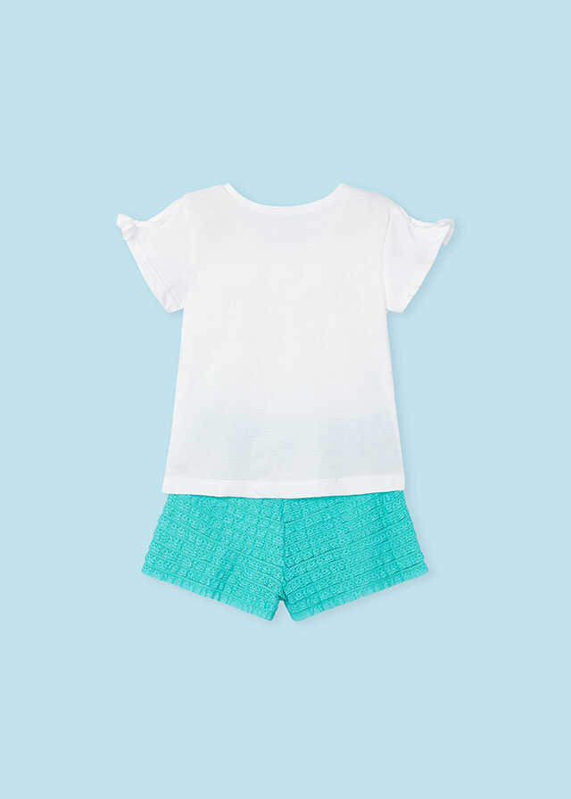 Conj. short volantes