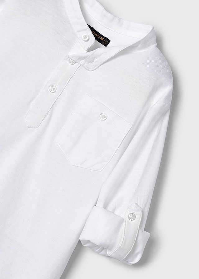 Polo m/l cuello mao