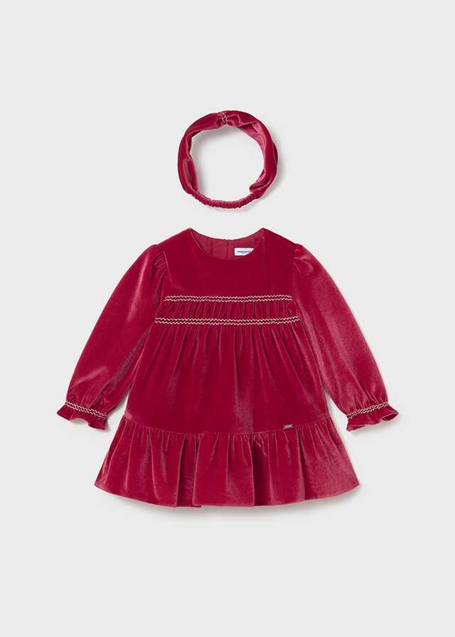 Vestido terciopelo con diadem