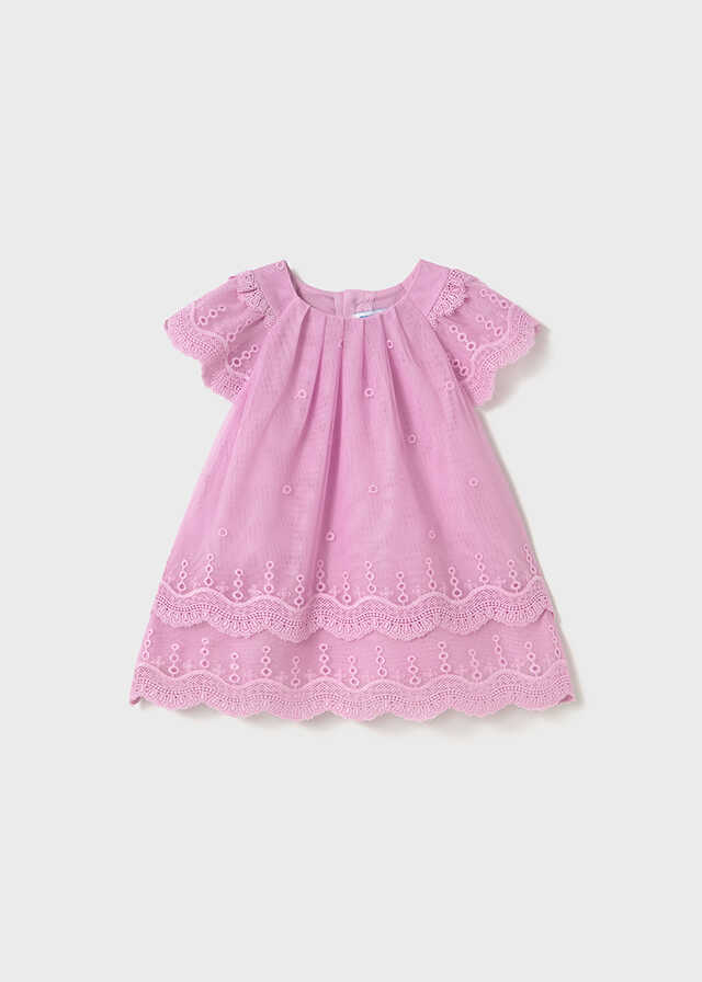 Vestido tul bordado