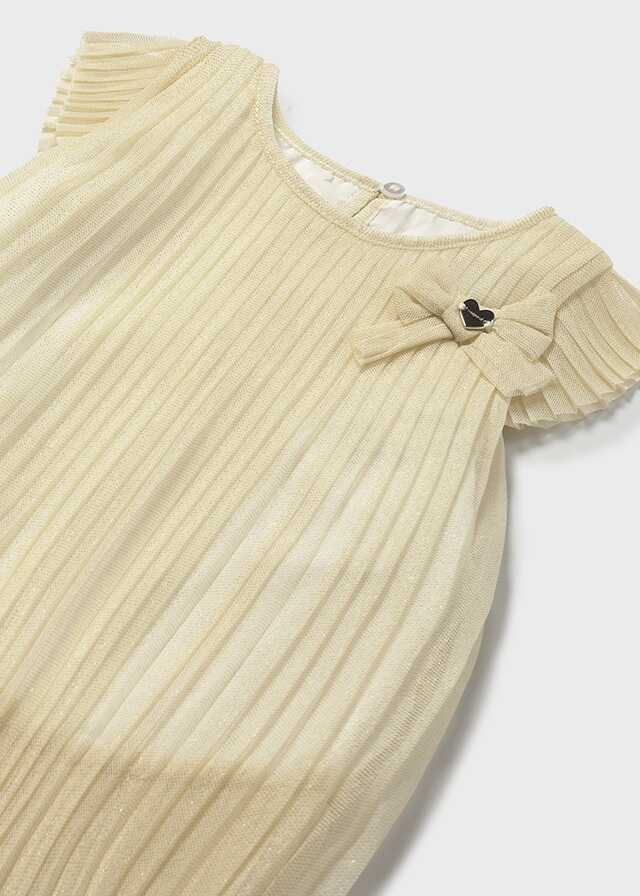 Vestido tul plisado