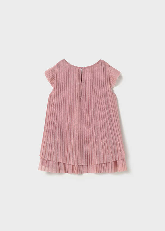 Vestido tul plisado