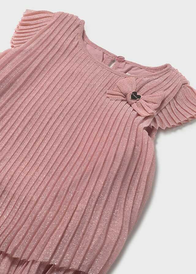 Vestido tul plisado