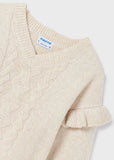 Conj. detalles manga y falda tricot