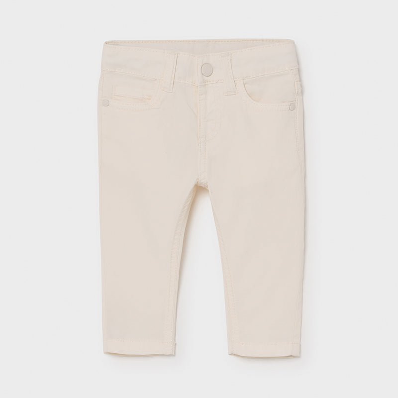 Pantalon sarga slim fit basic
