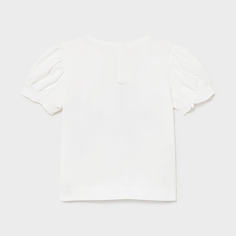 Camiseta m/c niña y gatito