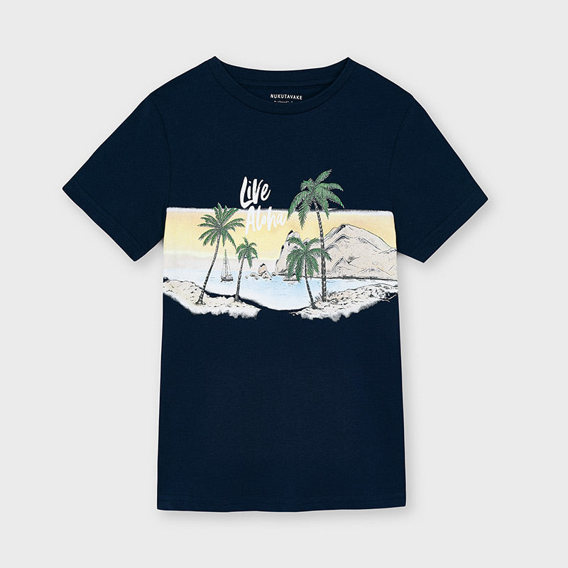 Camiseta m/c "live aloha"