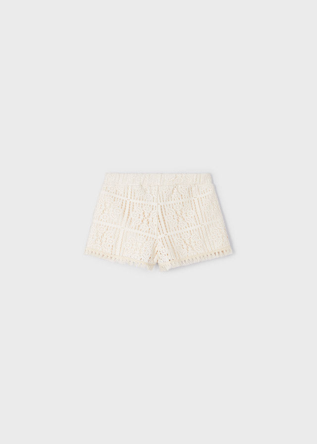Pantalon corto punto crochet