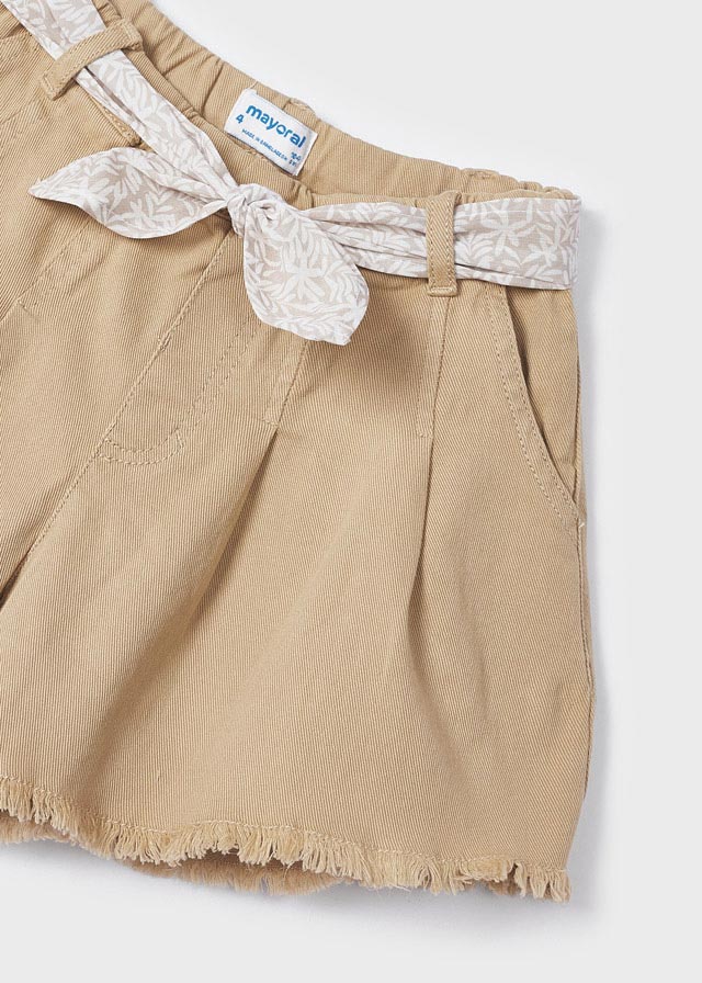 Pantalon corto sarga