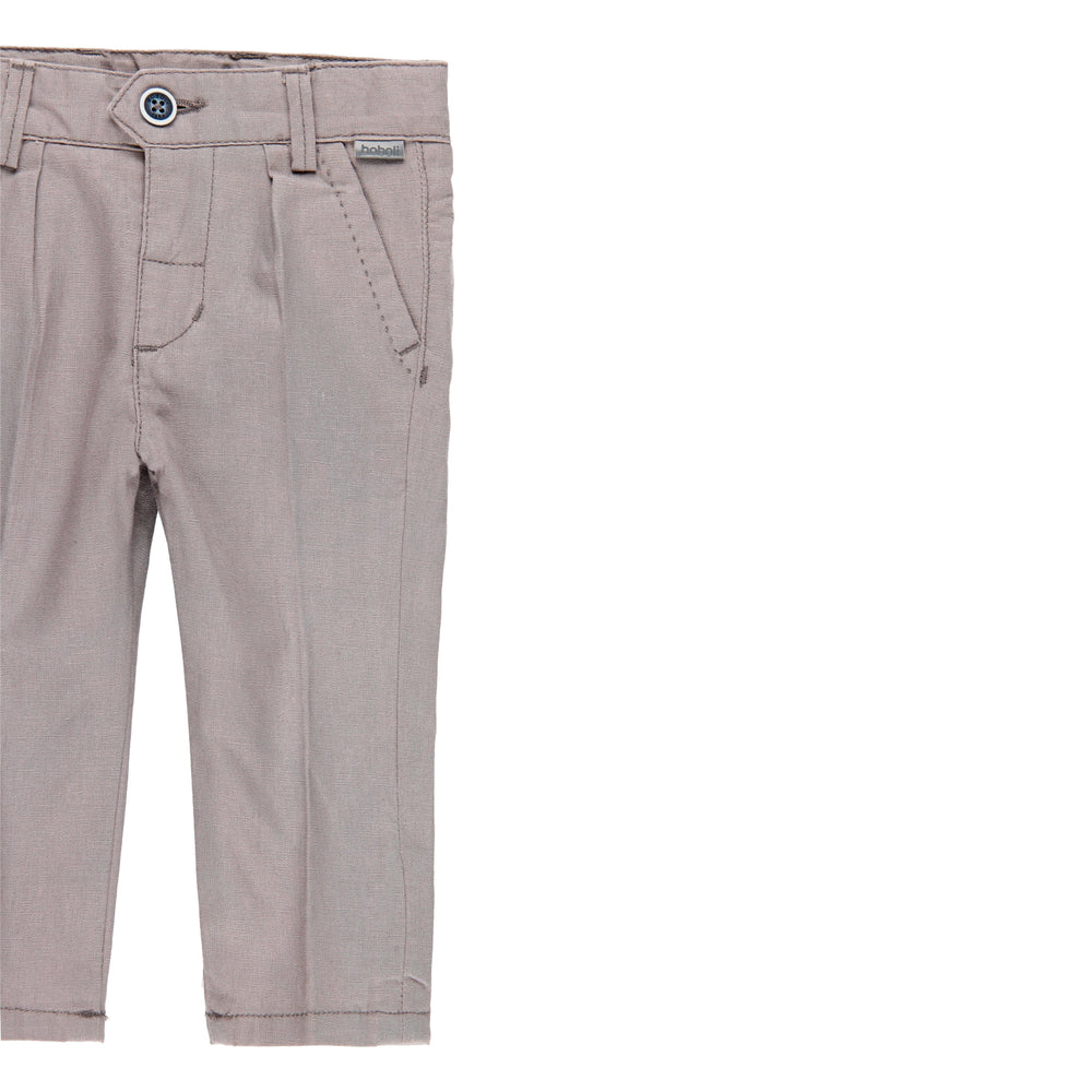 Conjunto pantalon lino y camisa lino m/l de bebe niño