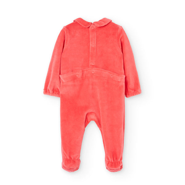Pelele terciopelo de bebé niña