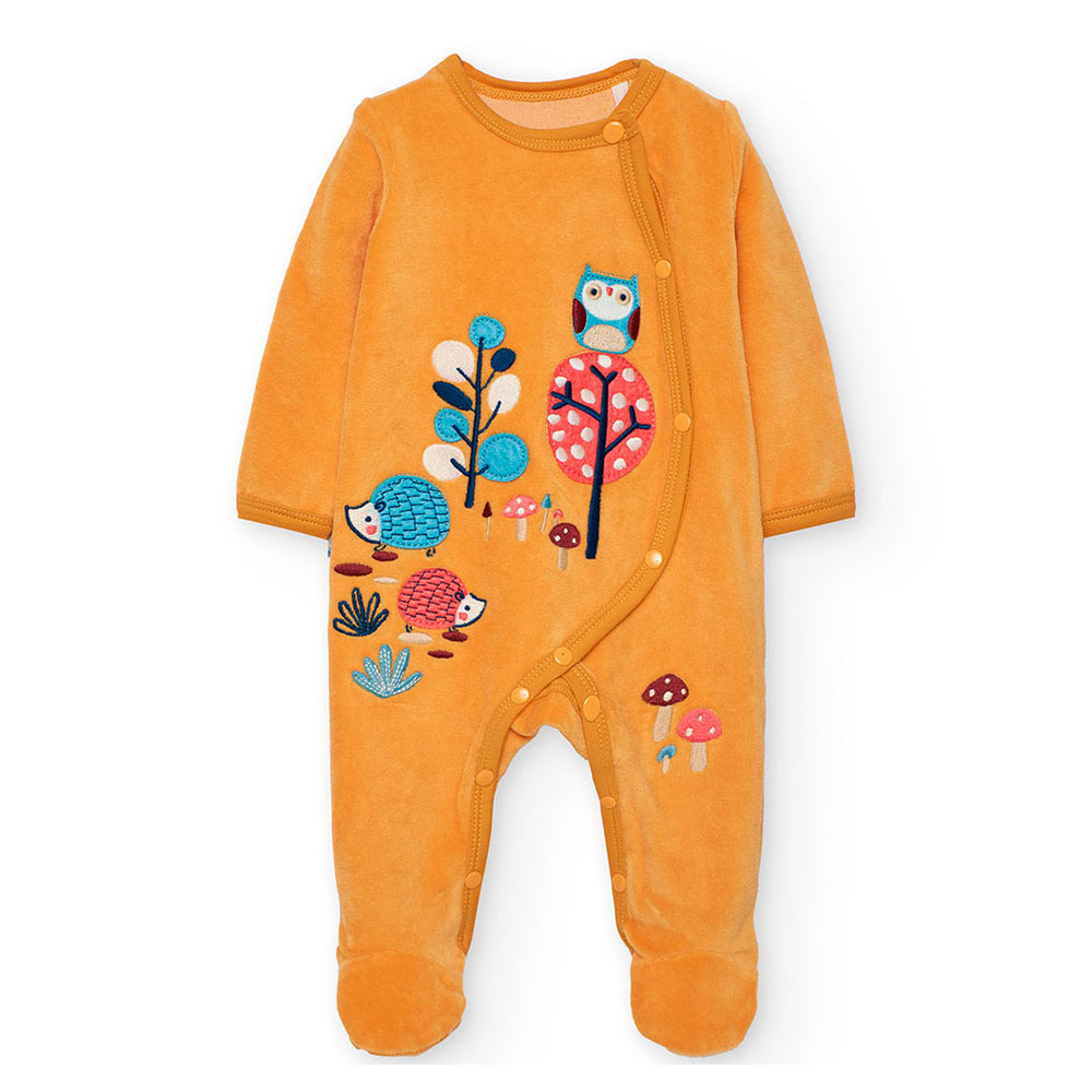 Pelele terciopelo de bebé niña