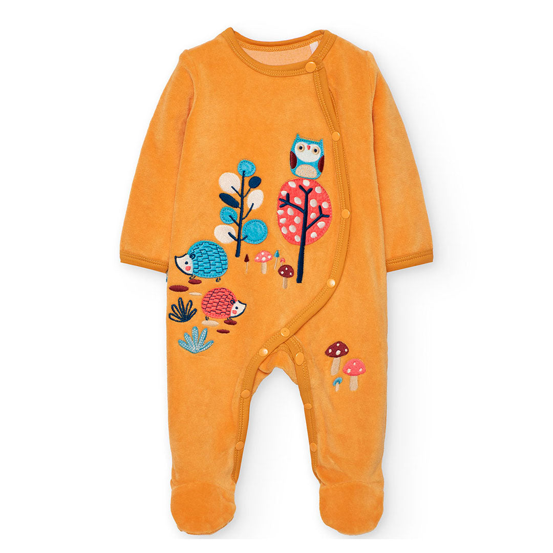 Pelele terciopelo de bebé niña