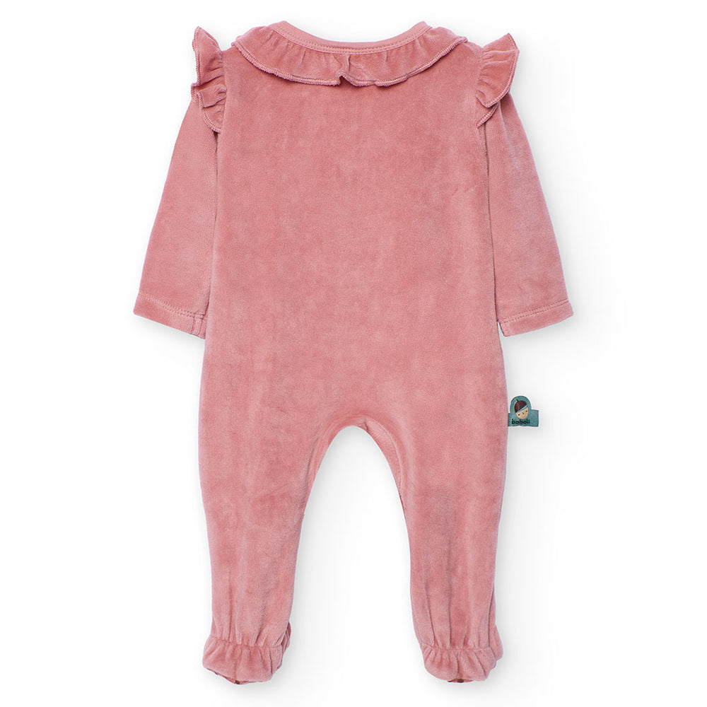 Pelele terciopelo de bebé niña