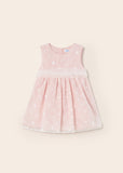 Vestido organza bordada